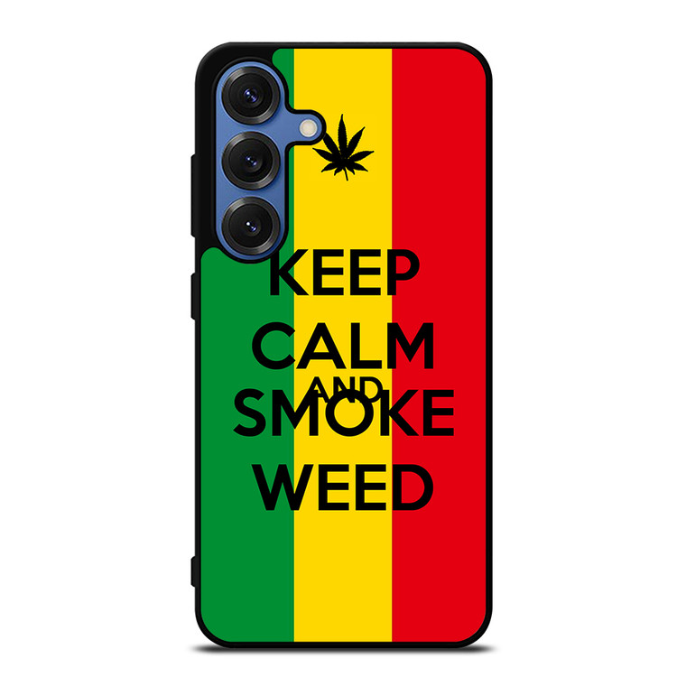 KEEP CALM AND SMOKE WEED 2 Samsung Galaxy S25 Case Cover