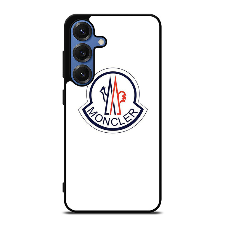 MONCLER LOGO WHITE Samsung Galaxy S25 Case Cover MONCLER LOGO WHITE Samsung Galaxy S25 Case Cover