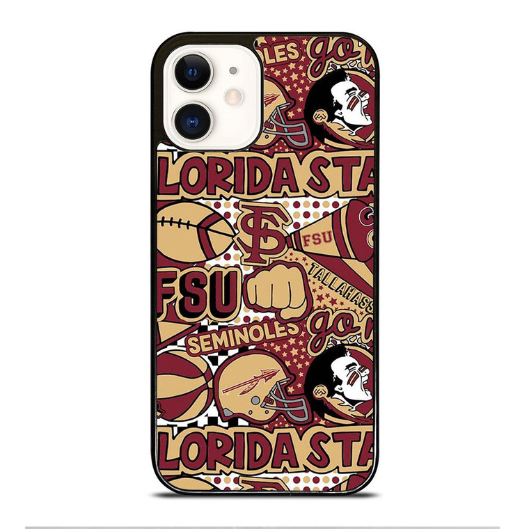 FLORIDA STATE FSU COLLAGE iPhone 12 Case Cover