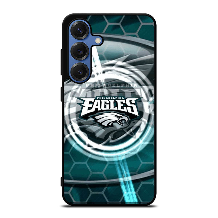 PHILADELPHIA EAGLES HEXAGON Samsung Galaxy S25 Case Cover