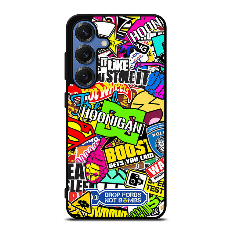 STICKER BOMB DC HOONIGAN Samsung Galaxy S25 Case Cover