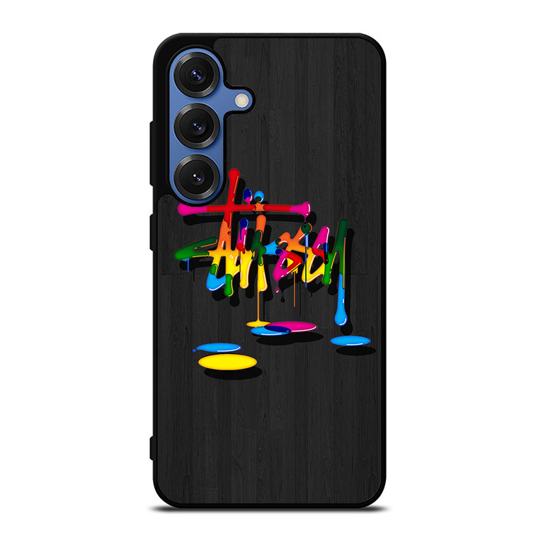 STUSSY PAINT LOGO Samsung Galaxy S25 Case Cover STUSSY PAINT LOGO Samsung Galaxy S25 Case Cover