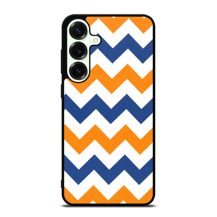 RILEY BLAKE ORANGE AND BLUE STRIPE Samsung Galaxy S25 Plus Case Cover