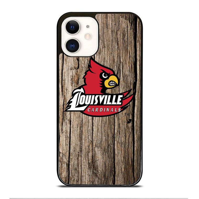 LOUISVILLE CARDINALS WOODEN iPhone 12 Case Cover