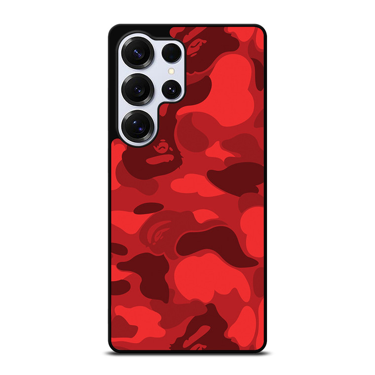 BAPE CAMO RED Samsung Galaxy S25 Ultra Case Cover
