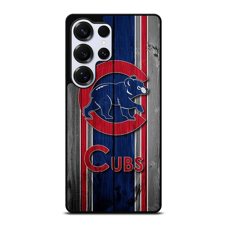 CHICAGO CUBS WOODEN LOGO Samsung Galaxy S25 Ultra Case Cover