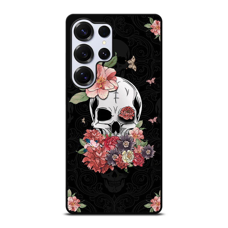 FLORAL SKULL Samsung Galaxy S25 Ultra Case Cover