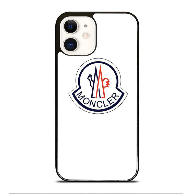 MONCLER LOGO WHITE iPhone 12 Case Cover
