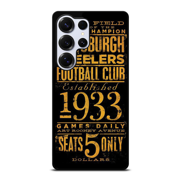 PITTSBURGH STEELERS 1933 FANS Samsung Galaxy S25 Ultra Case Cover PITTSBURGH STEELERS 1933 FANS Samsung Galaxy S25 Ultra Case Cover