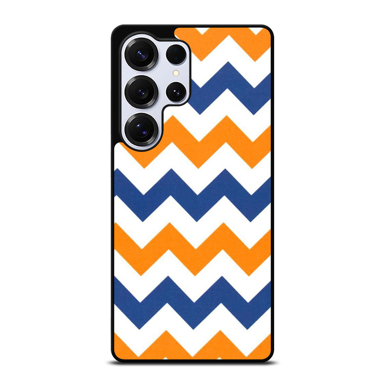 RILEY BLAKE ORANGE AND BLUE STRIPE Samsung Galaxy S25 Ultra Case Cover