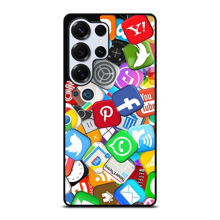 SOCIAL MEDIA LOGO Samsung Galaxy S25 Ultra Case Cover