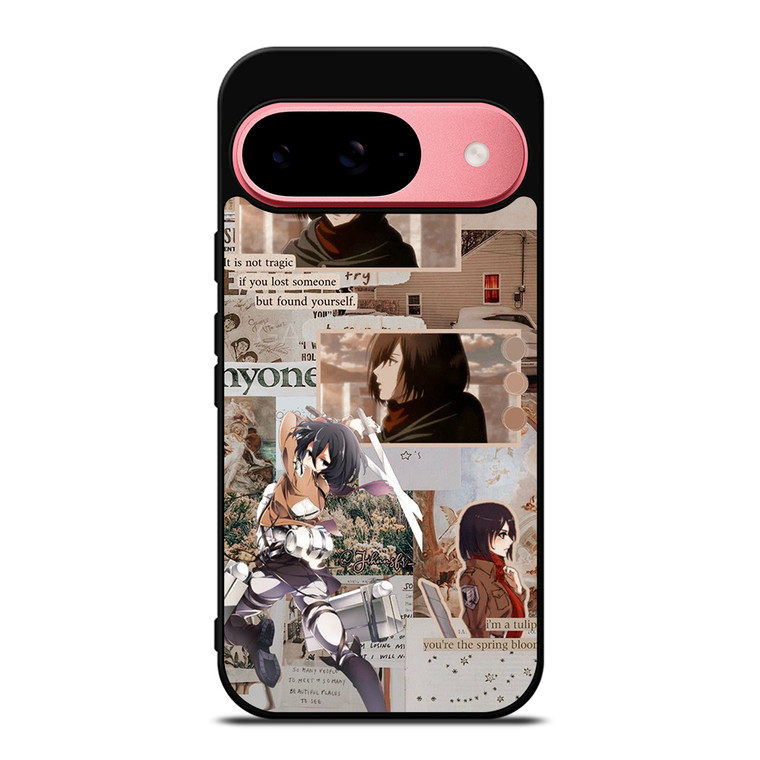 ATTACK ON TITAN MIKASA ACKERMAN COLLAGE Google Pixel 9 Case Cover