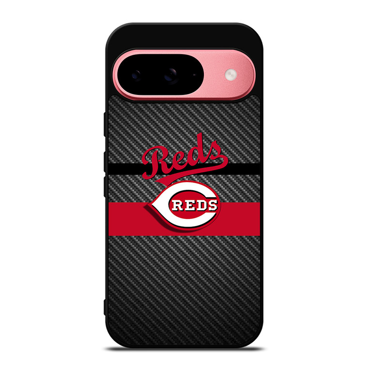 CINCINNATI REDS CARBON Google Pixel 9 Case Cover
