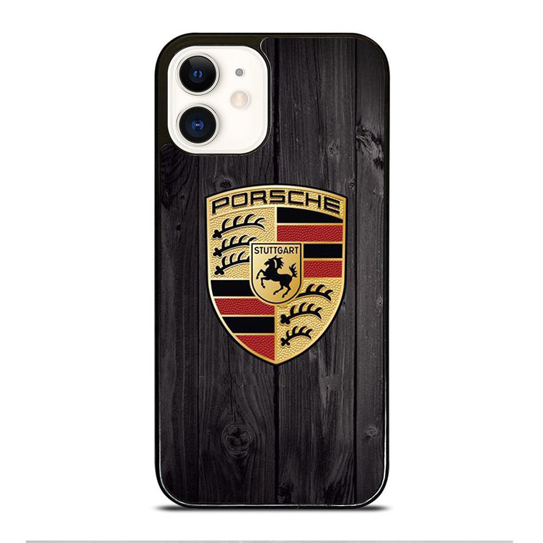 PORSCHE WOODEN iPhone 12 Case Cover