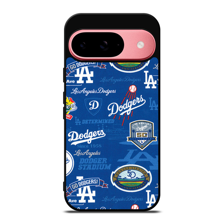 LOS ANGELES DODGERS LOGO COLLAGE Google Pixel 9 Case Cover