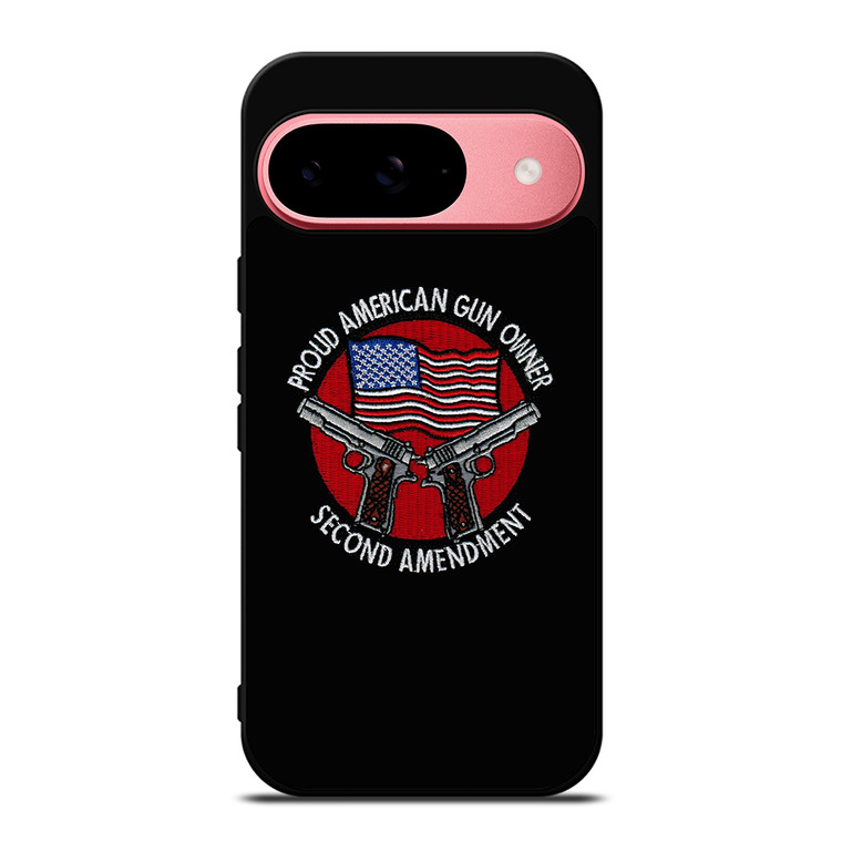 SECOND AMENDMENT AMERICAN GUN LOGO Google Pixel 9 Case Cover