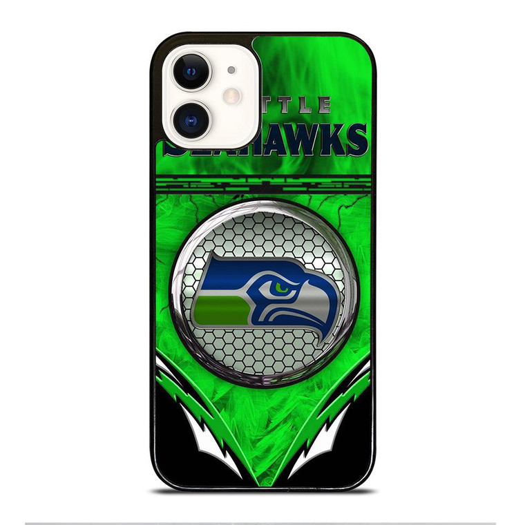 SEATTLE SEAHAWKS THE BLUE WAVE iPhone 12 Case Cover