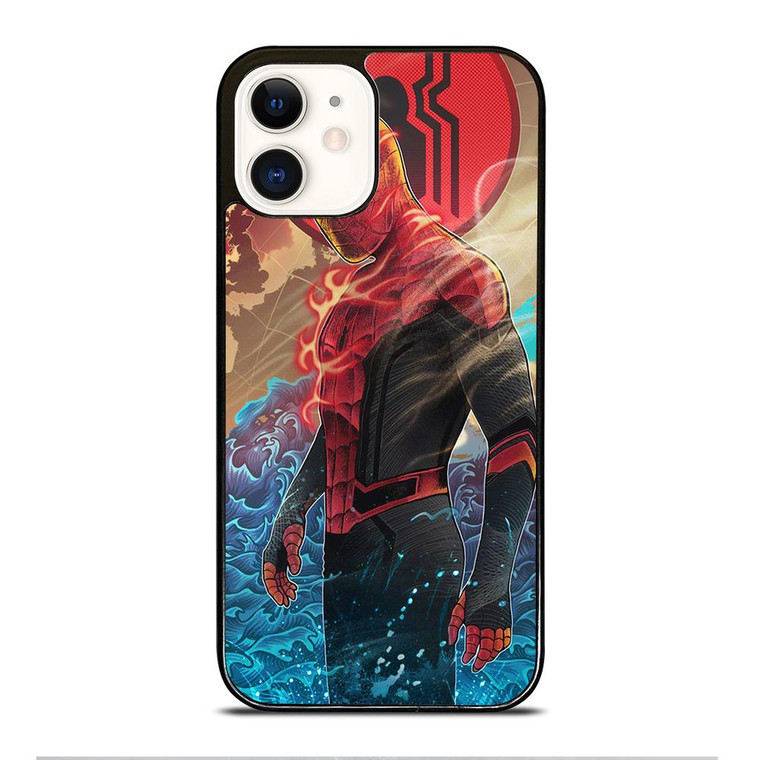 SPIDERMAN FLAME iPhone 12 Case Cover