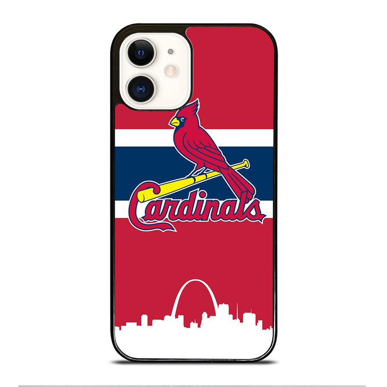 ST LOUIS CARDINALS STRIPE iPhone 12 Case Cover