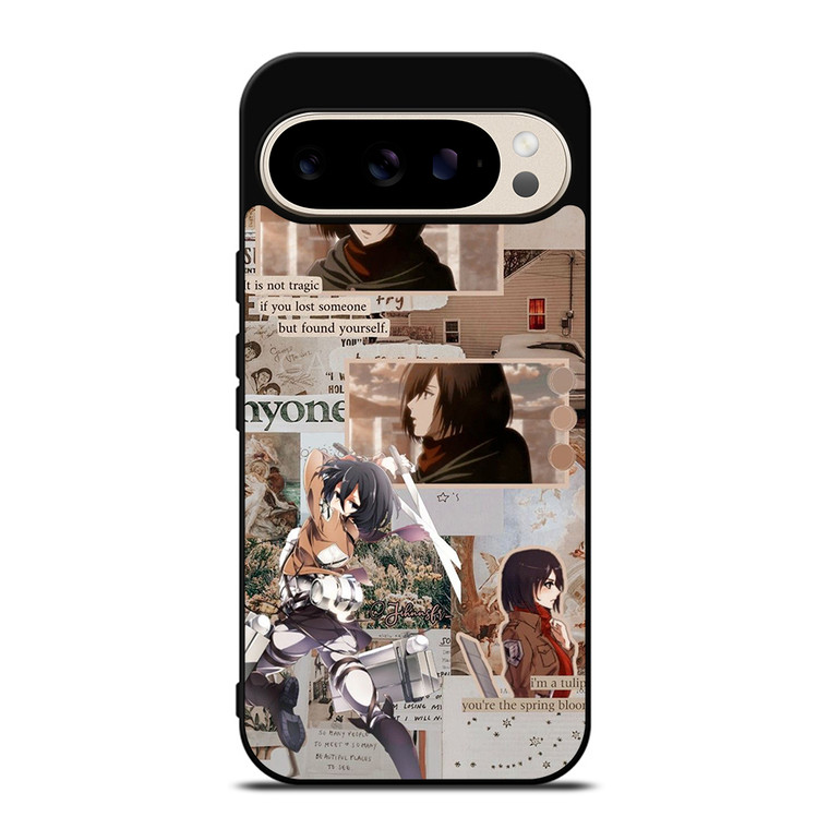 ATTACK ON TITAN MIKASA ACKERMAN COLLAGE Google Pixel 9 Pro Case Cover