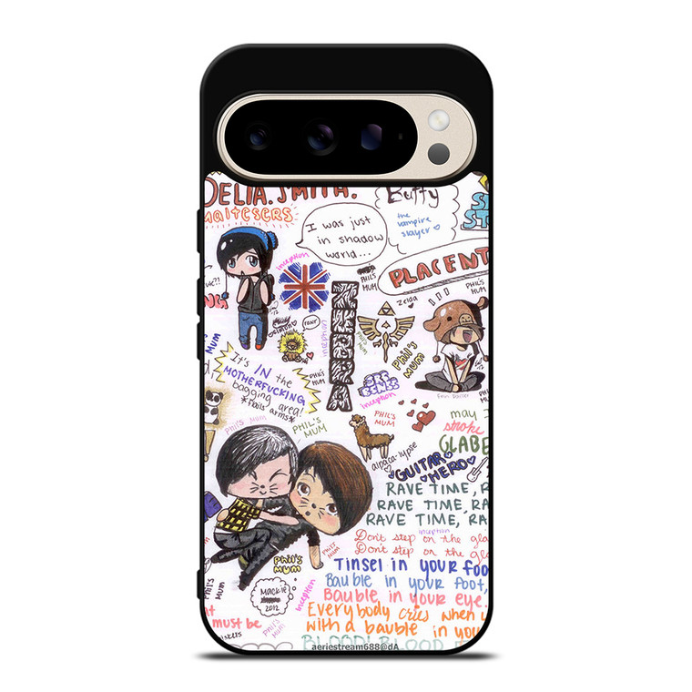 DAN AND PHIL QUOTES Google Pixel 9 Pro Case Cover