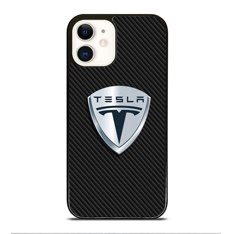 TESLA LOGO iPhone 12 Case Cover