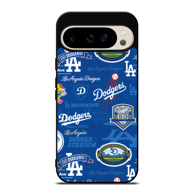 LOS ANGELES DODGERS LOGO COLLAGE Google Pixel 9 Pro Case Cover