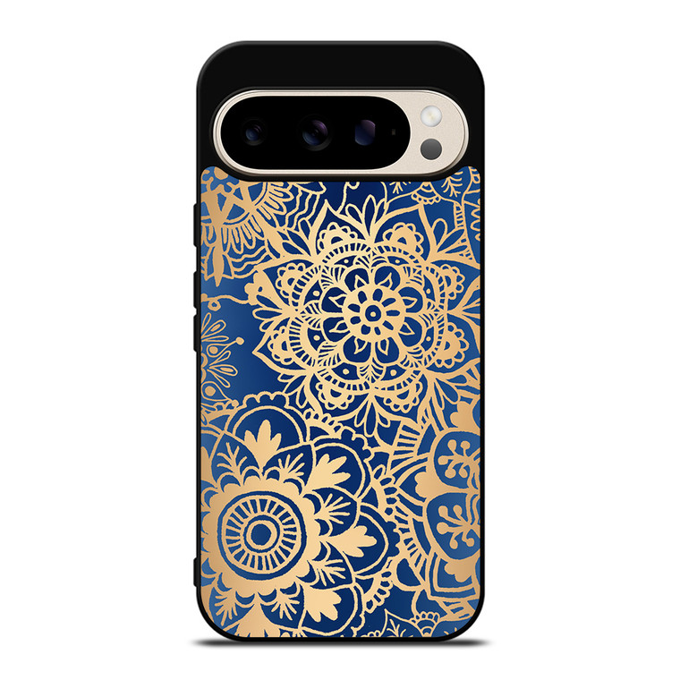 MANDALA BLUE PATTERN Google Pixel 9 Pro Case Cover