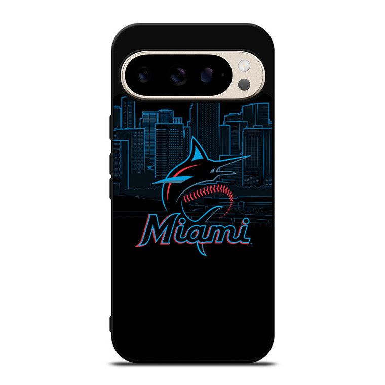 MIAMI MARLINS BLACK Google Pixel 9 Pro Case Cover