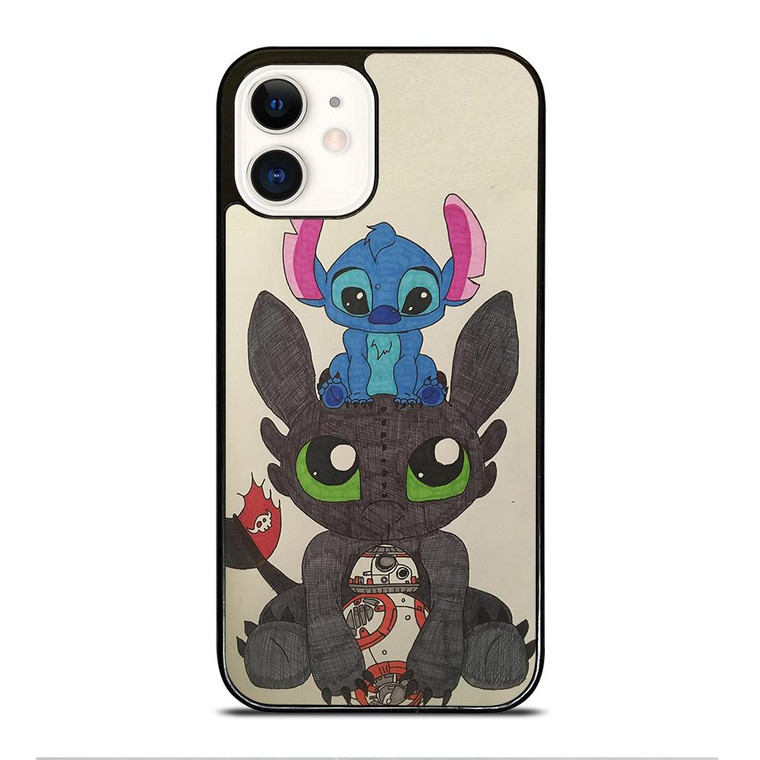 TOOTHLESS AND STITCH iPhone 12 Case Cover