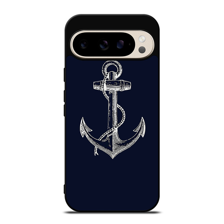 NAUTICAL ANCHOR NAVY BLUE Google Pixel 9 Pro Case Cover