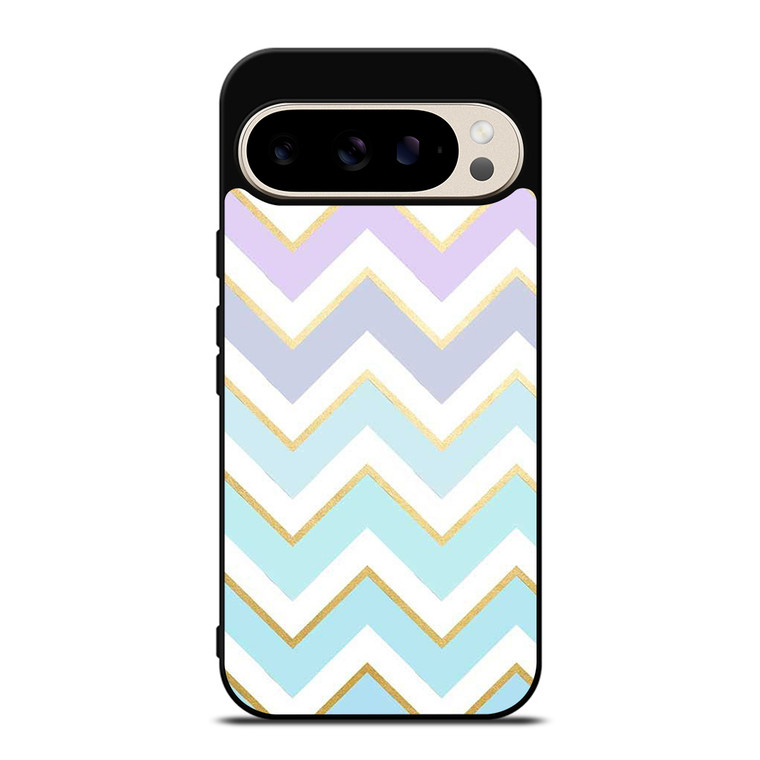 OMBRE PASTEL CHEVRON PATTERN Google Pixel 9 Pro Case Cover