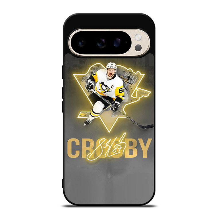 PITTSBURGH PENGUINS SIDNEY CROSBY SIGNATURE Google Pixel 9 Pro Case Cover