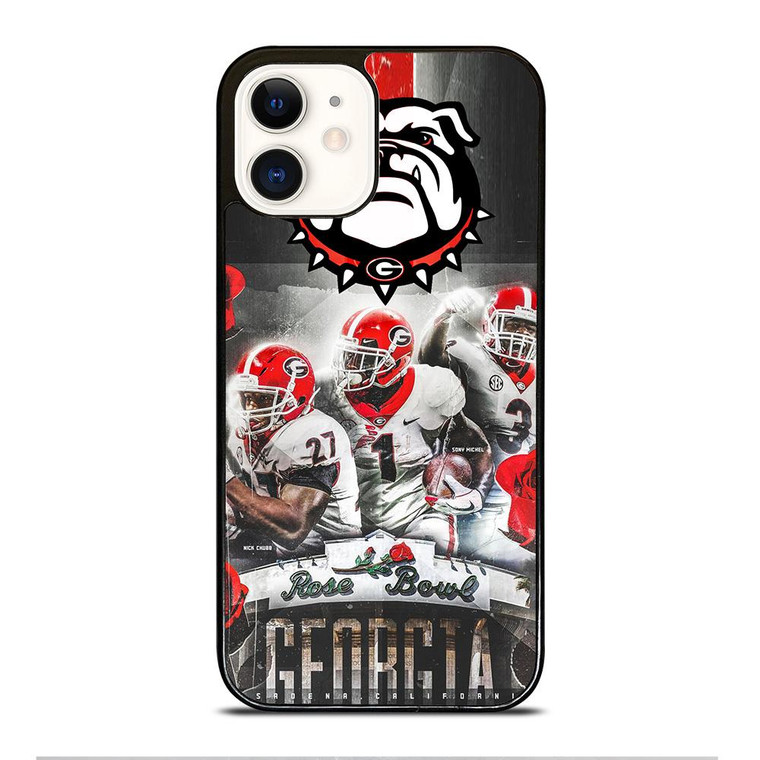 UGA GEORGIA BULLDOGS ROSE BOWL iPhone 12 Case Cover