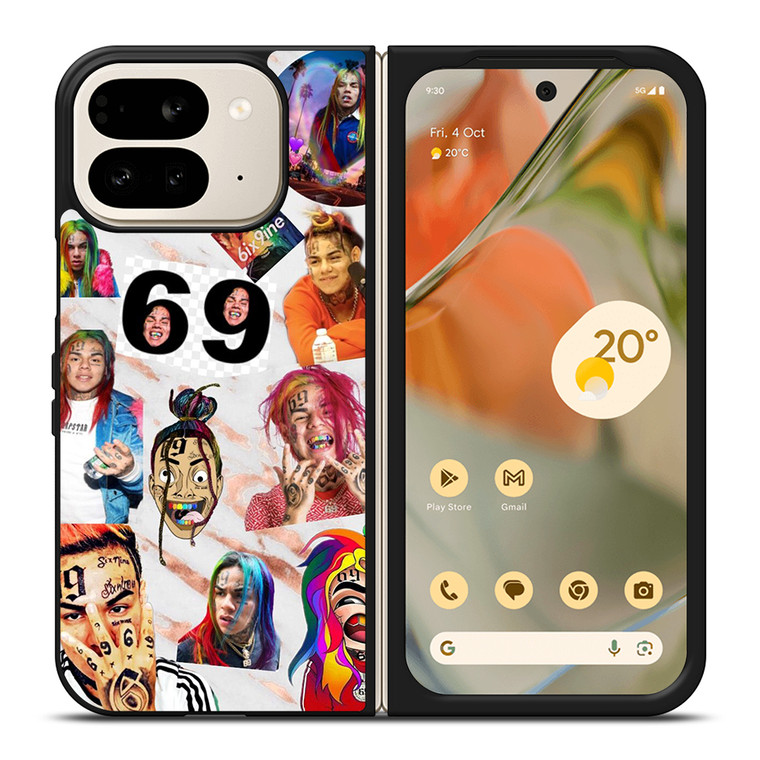 6IX9INE RAPPER COLLAGE Google Pixel 9 Pro Fold Case Cover