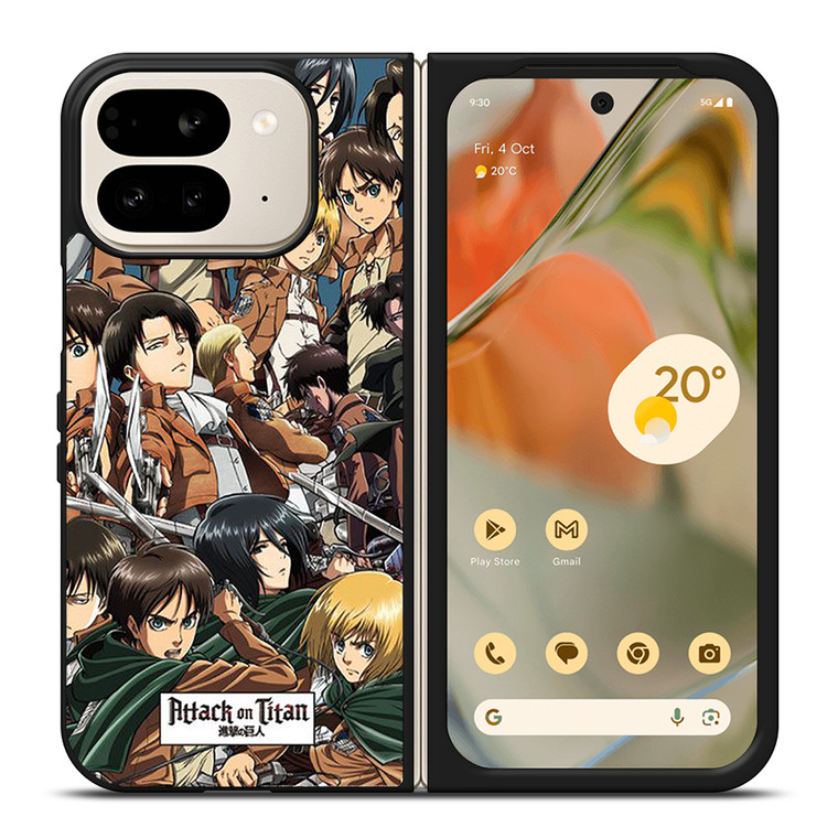 ATTACK ON TITAN ALL CHARACTER Google Pixel 9 Pro Fold Case Cover
