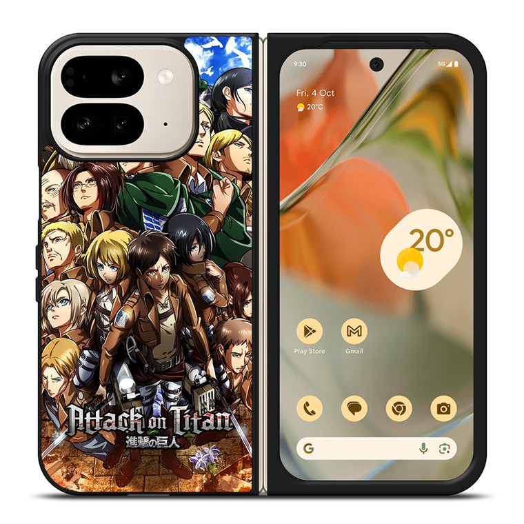ATTACK ON TITAN CHARACTER Google Pixel 9 Pro Fold Case Cover