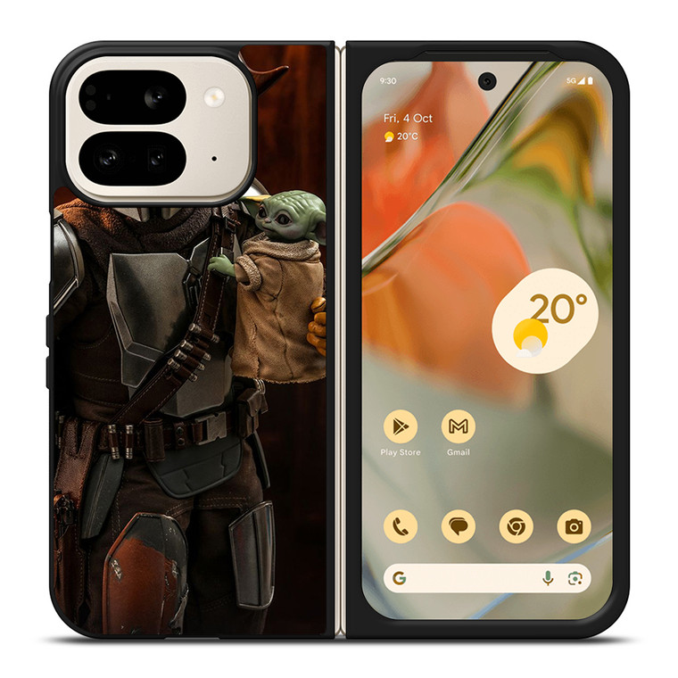 BABY YODA AND THE MANDALORIAN 3 Google Pixel 9 Pro Fold Case Cover
