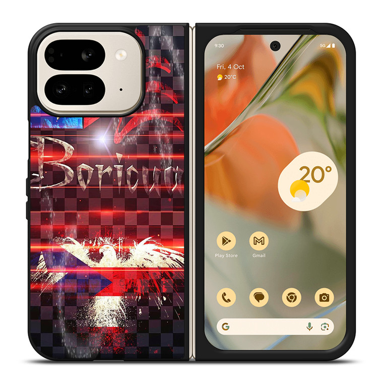BORICUA PUERTO RICO FLAG Google Pixel 9 Pro Fold Case Cover