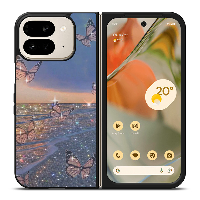 BUTTERFLY SPARKLE 5 Google Pixel 9 Pro Fold Case Cover