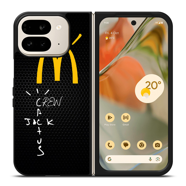CACTUS JACK TRAVIS SCOTT MCDONALD'S METAL LOGO Google Pixel 9 Pro Fold Case Cover