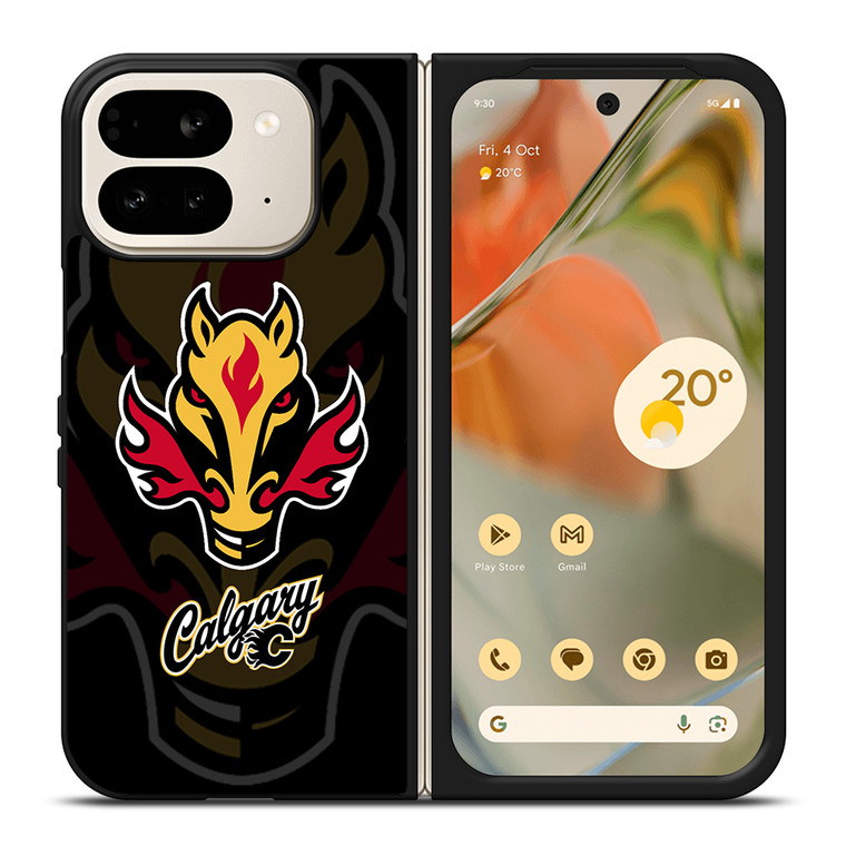 CALGARY FLAMES LOGO Google Pixel 9 Pro Fold Case Cover