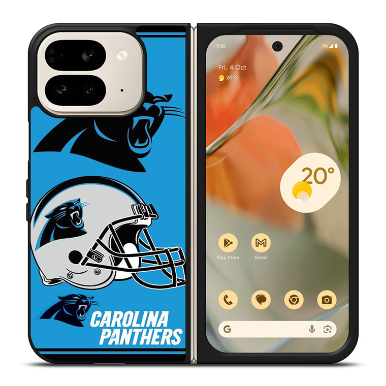 CAROLINA PANTHERS LOGO COLLAGE Google Pixel 9 Pro Fold Case Cover