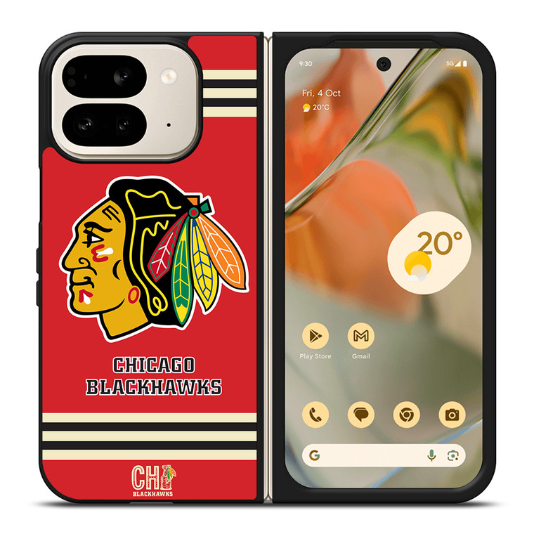 CHICAGO BLACKHAWKS 4 Google Pixel 9 Pro Fold Case Cover