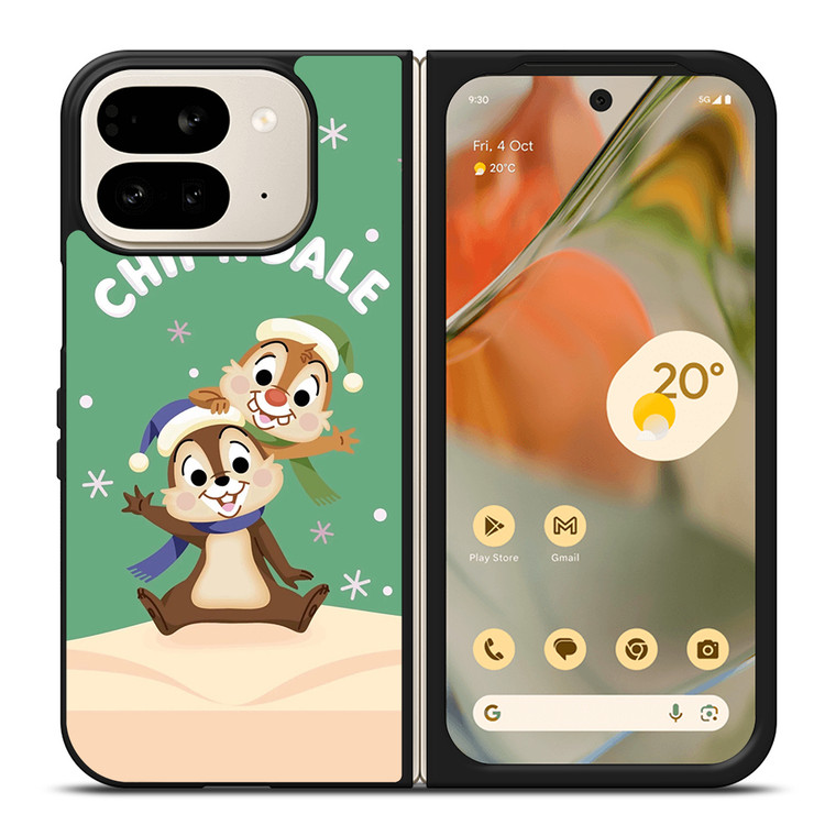 CHIP AND DALE CHRISTMAS Google Pixel 9 Pro Fold Case Cover