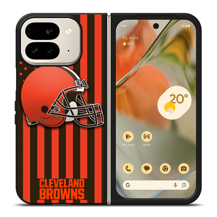 CLEVELAND BROWNS AMERICAN Google Pixel 9 Pro Fold Case Cover