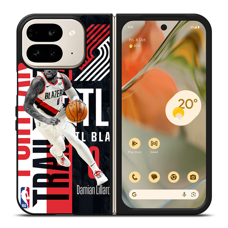 DAMIAN LILLARD TRAIL BLAZERS Google Pixel 9 Pro Fold Case Cover
