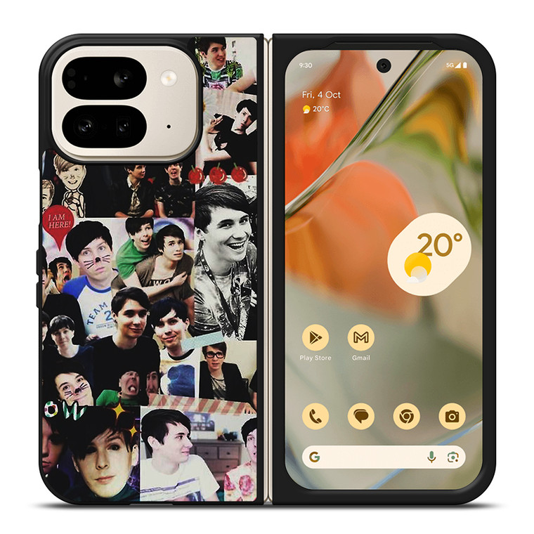 DAN AND PHIL COLLAGE 2 Google Pixel 9 Pro Fold Case Cover
