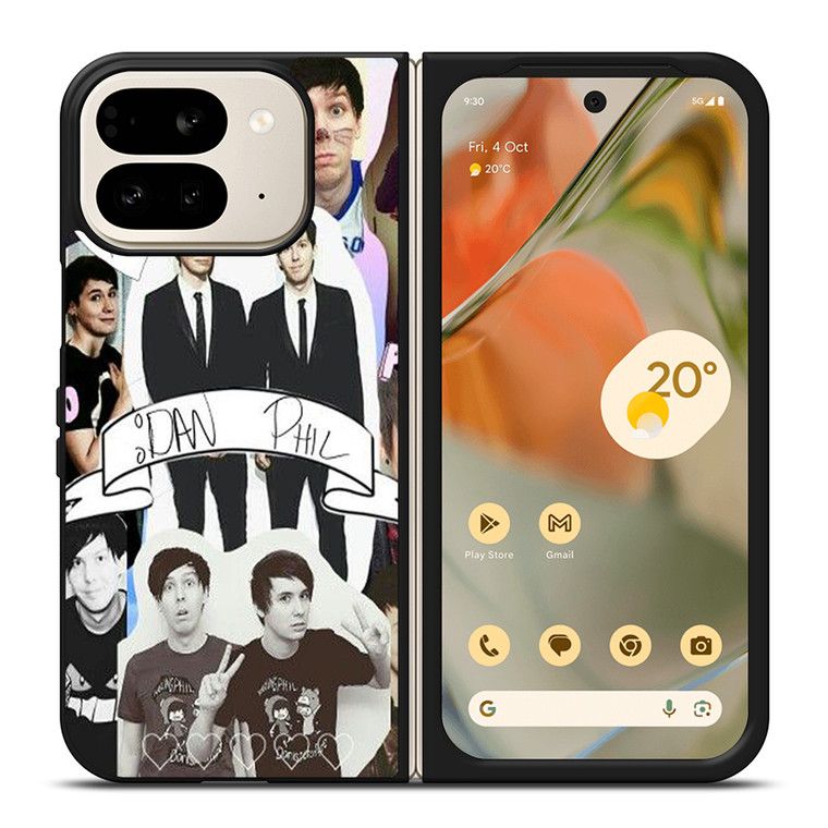 DAN AND PHIL COLLAGE Google Pixel 9 Pro Fold Case Cover