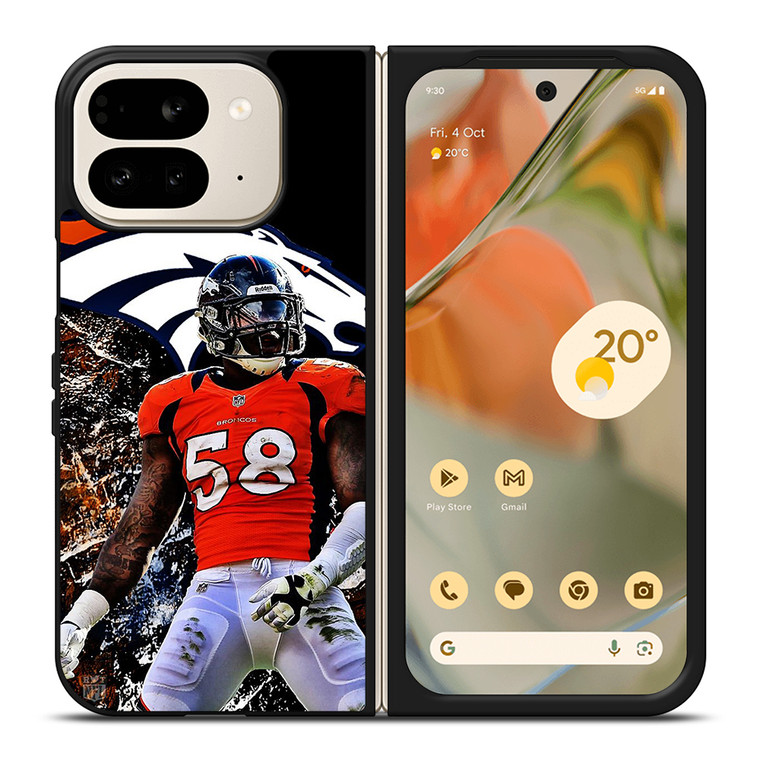 DENVER BRONCOS VON MILLER Google Pixel 9 Pro Fold Case Cover